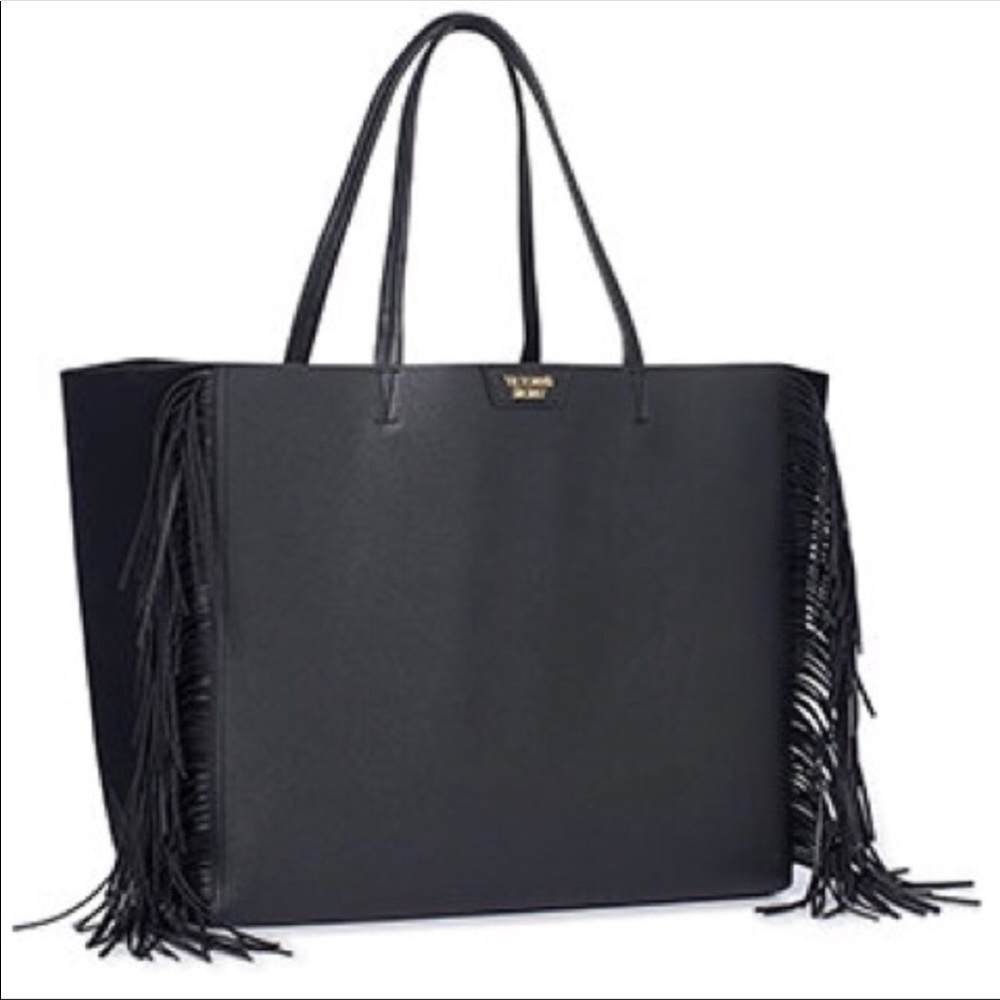 Black fringe tote from Victoria’s Secret